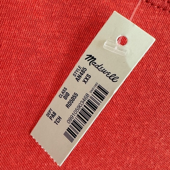 NWT Madewell Raw-Edged Hangout Tee, Size XXS - Picture 7 of 7